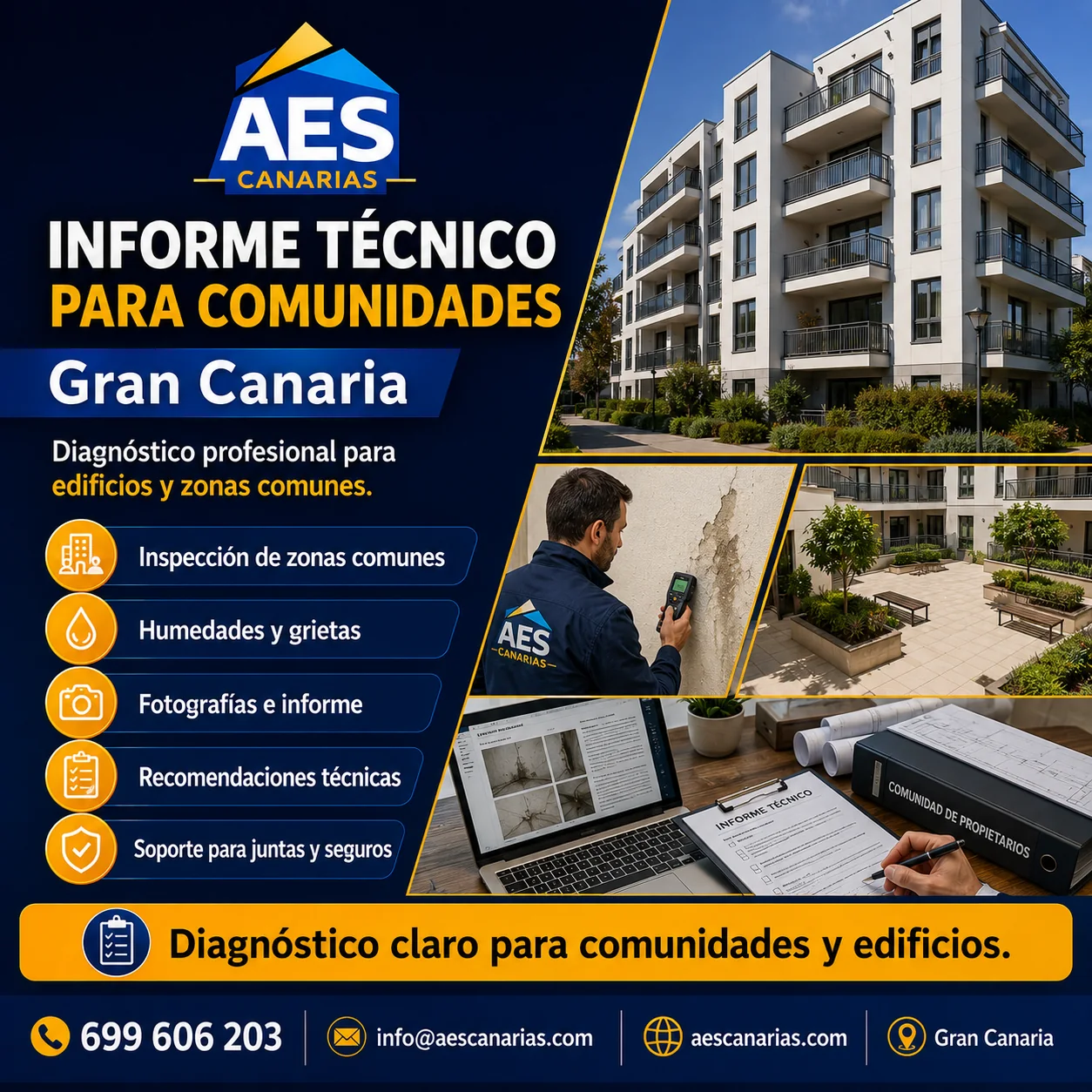 Informes técnicos para edificios y comunidades