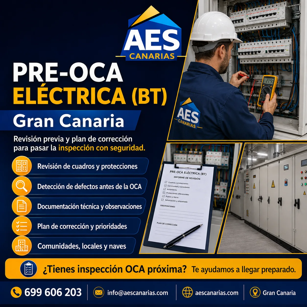 Pre-OCA y regularización de baja tensión