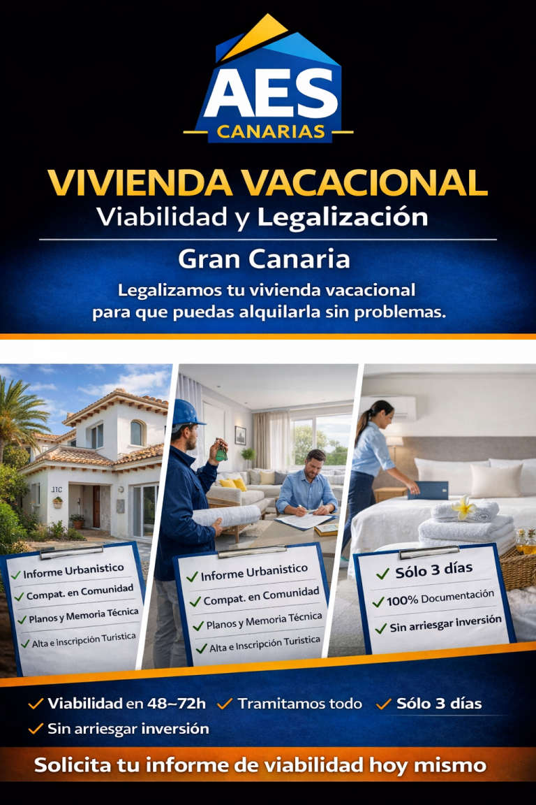 Vivienda Vacacional en Gran Canaria: viabilidad y legalización sin sorpresas