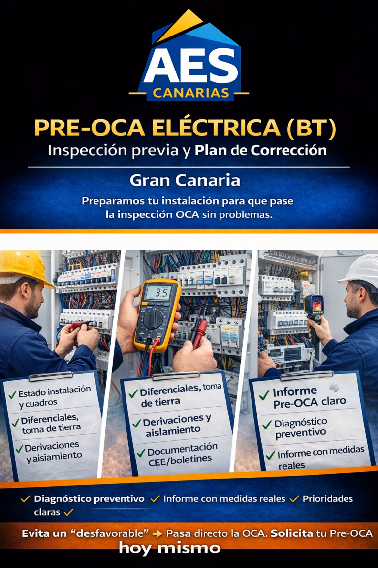 Pre-OCA Eléctrica (BT) en Gran Canaria: pasa la OCA a la primera